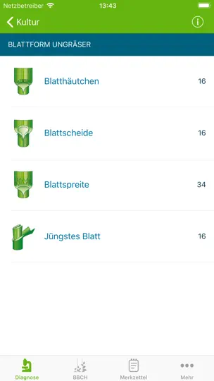 Screenshot von Agrar Bestimmer auf dem iPhone 2