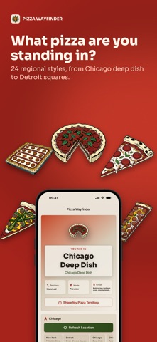 Pizza Wayfinder iPhone screenshot