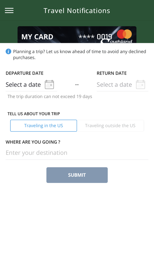 #4. SFCU CardControl+ (iOS) Ved: Southland Federal Credit Union