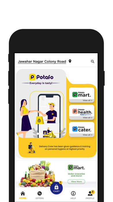 Screenshot #3 pour POTAFO-Online Food Delivery