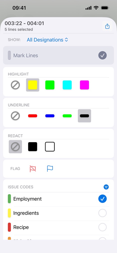 TranscriptPad - Review Depos - transcriptpad-iphone-annotation-tools