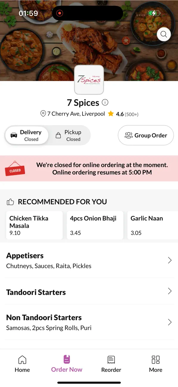 Screenshot #2 pour Seven Spices Liverpool