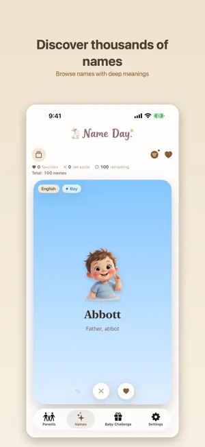NameDay: Baby Names screenshot 1