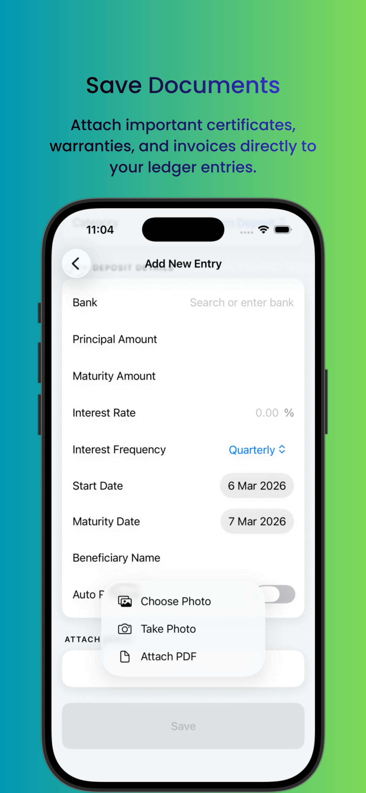 MonDe: Your Private Money Book