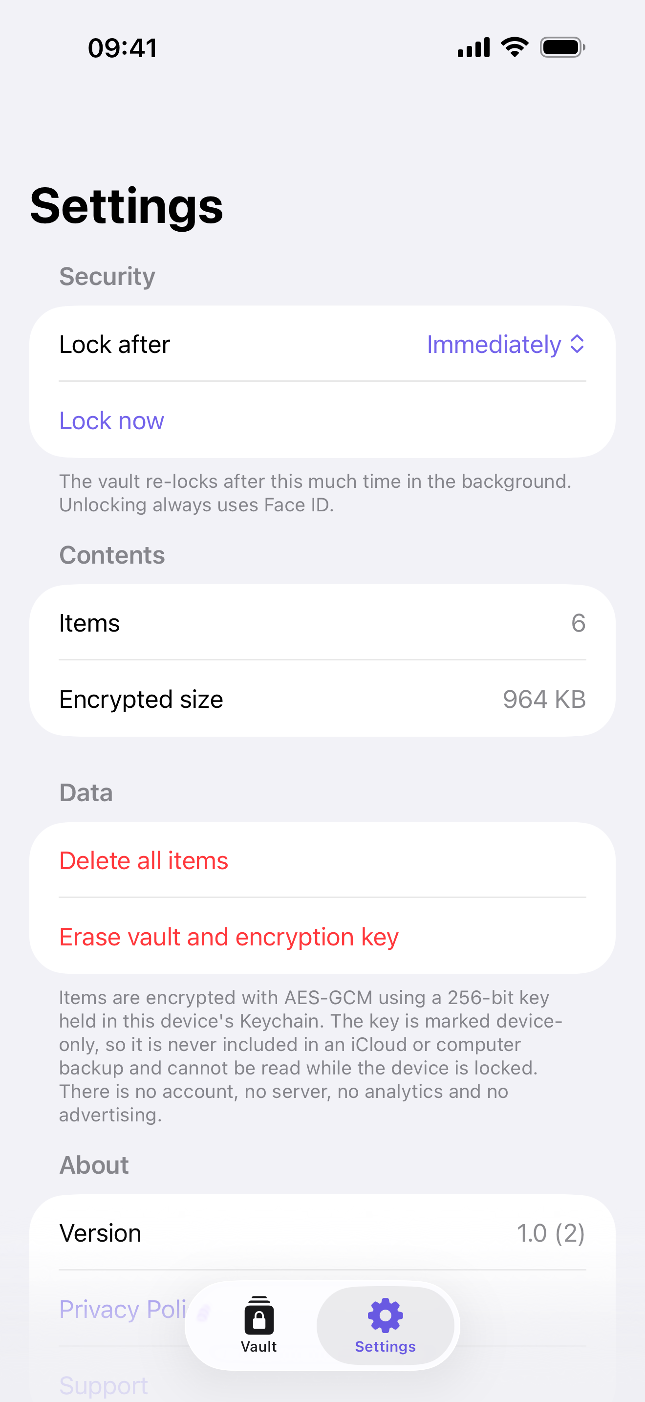 PrivateVault screenshot 3