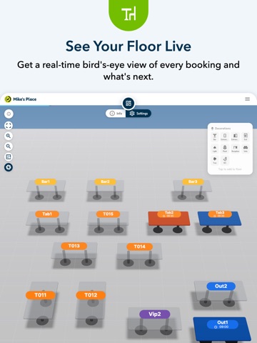 DreamDiner Bookings iPad screenshot