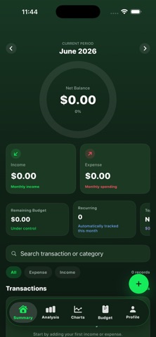 Income & Expenses Calculator iPhone screenshot