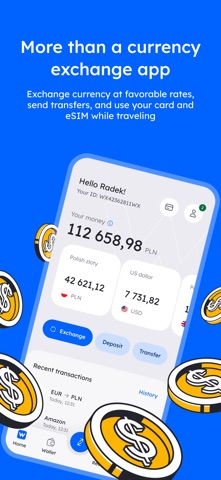 Walutomat Currency Exchange iPhone screenshot 1
