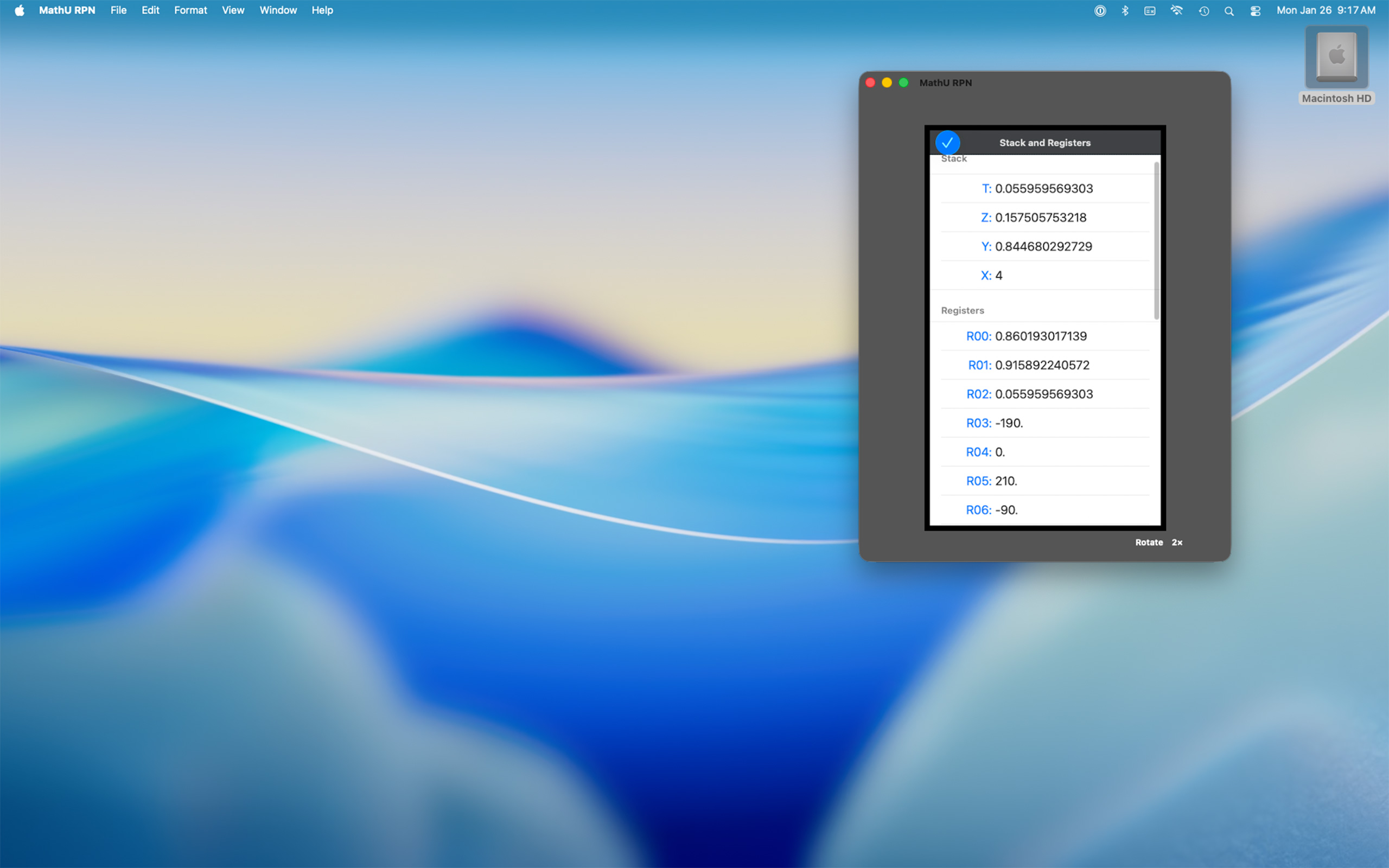 MathU RPN Calc screenshot 14