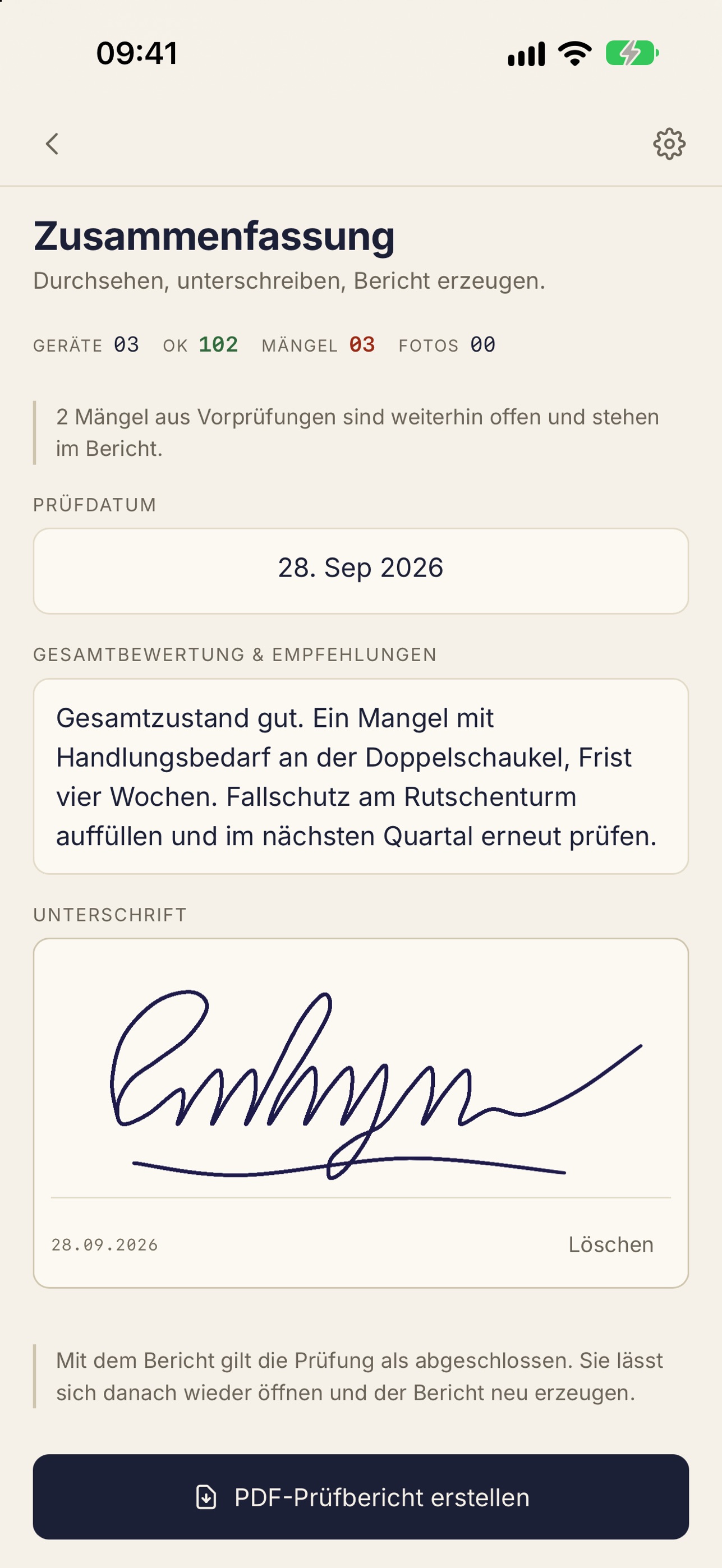 Screenshot 5 of Spielplatzprüfung