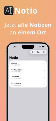 NotioNotes screenshot