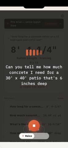Journeyman Voice Calculator screenshot