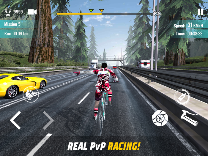 Bicycle Rider Traffic Racing