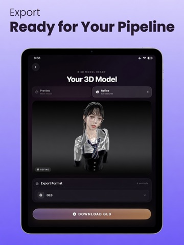 Rodin ai - 3D Model Generator iPad screenshot