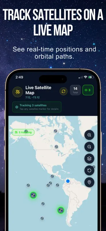 Satellite Tracker - Sky Map screenshot 3 of 5