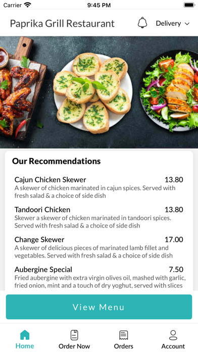 Paprika Grill Restaurant Screenshot