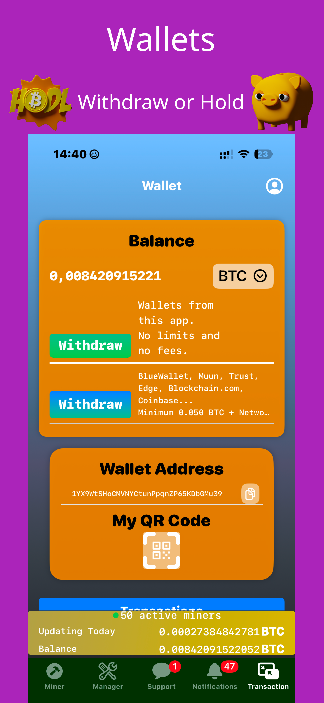 Bitcoin Mining - Crypto Miner