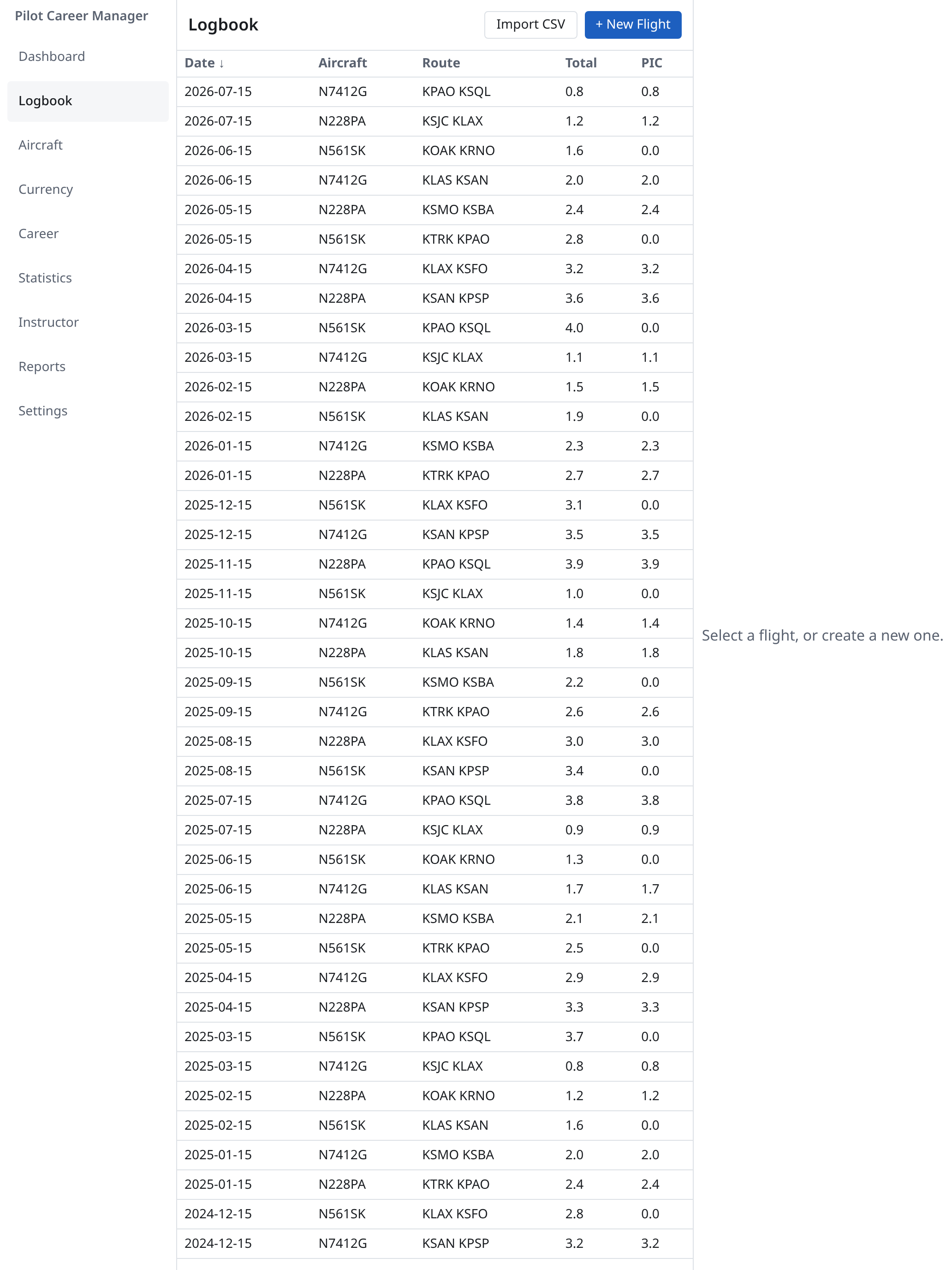 Pilot Career Manager screenshot 10
