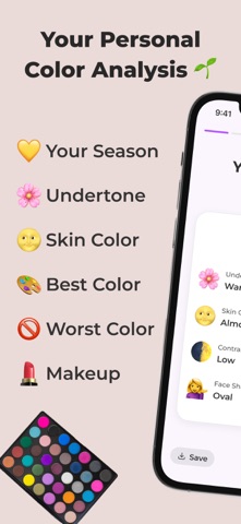 Color Analysis AI - VividMe iPhone screenshot