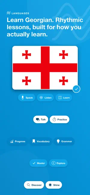 Learn Georgian - LingoWave screenshot 1