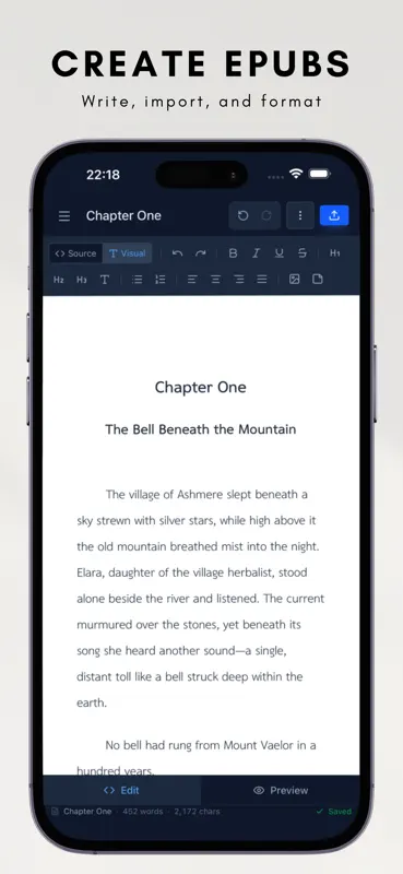 EpubCraft: EPUB Editor & OCR screenshot 1 of 5