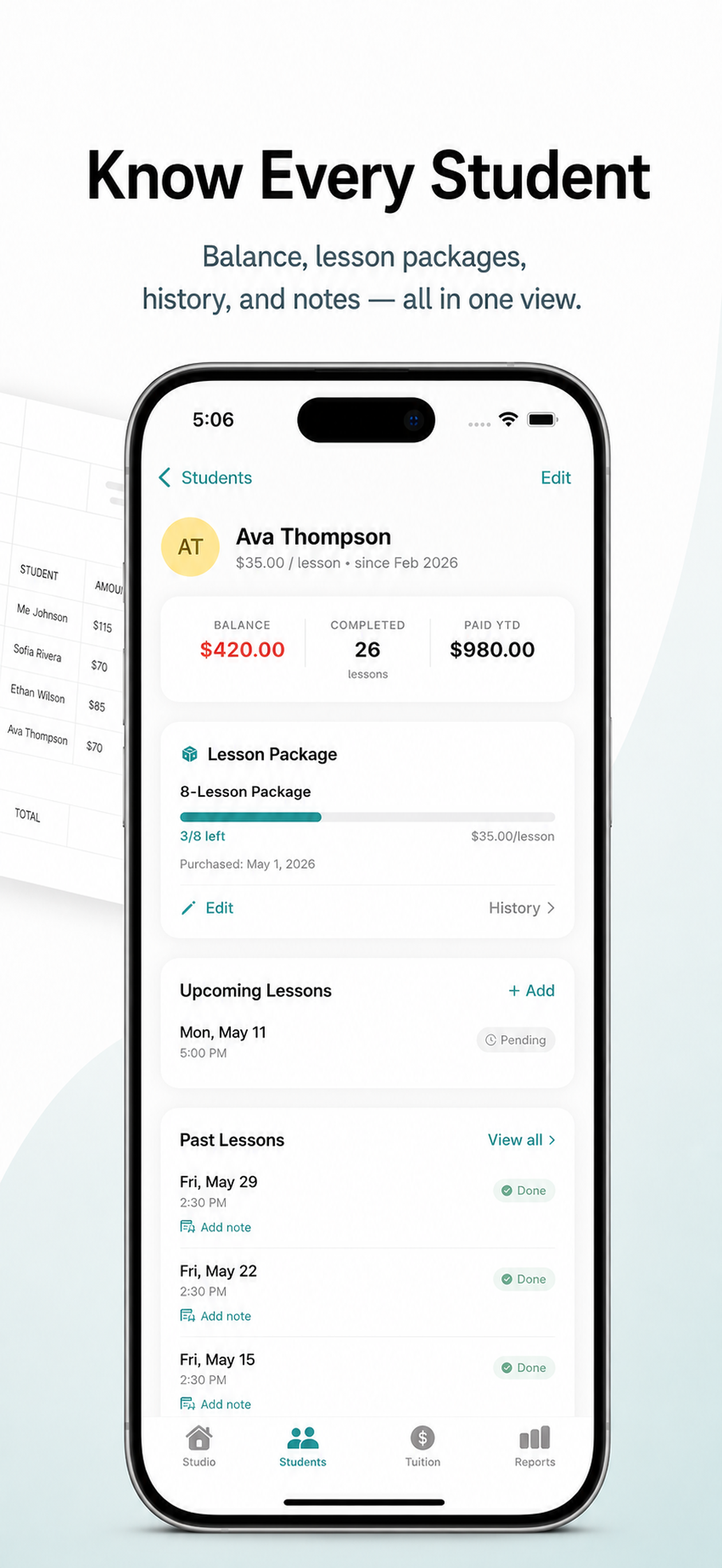 TutorTally Tutor Planner screenshot 2