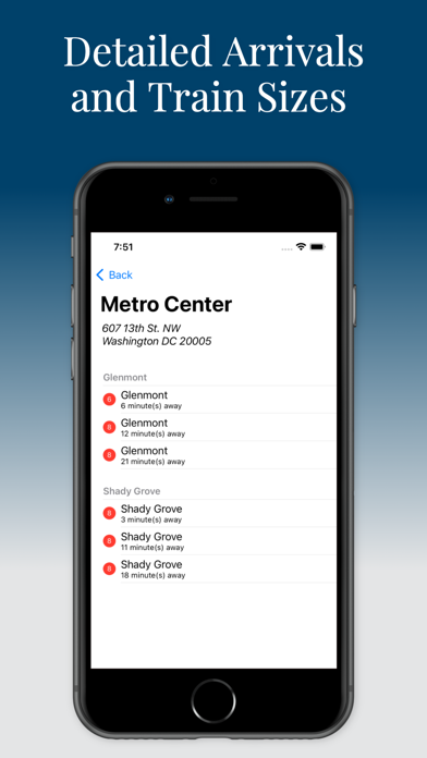 Screenshot #2 pour Capital DC Metro - Next Train