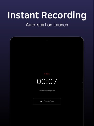 Quick Voice Recorder & Notes iPad screenshot