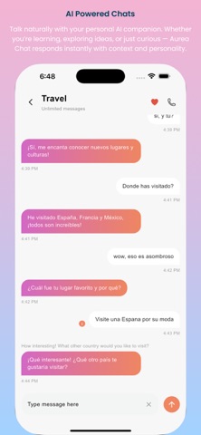 Aurea Chat: Learning Companion Screenshot 2 of 6