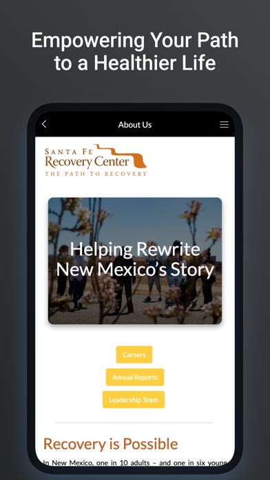 Santa Fe Recovery Center Screenshot