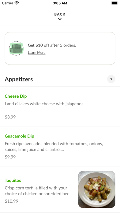 App screenshot