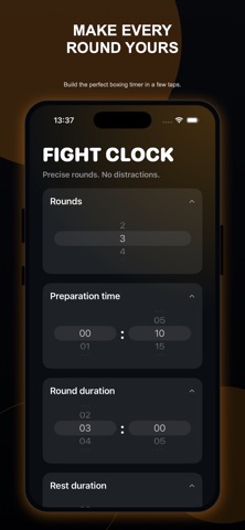 Fight Clock. Boxing Timer iPhone screenshot