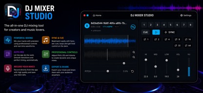 DJ Mixer Studio screenshot 1