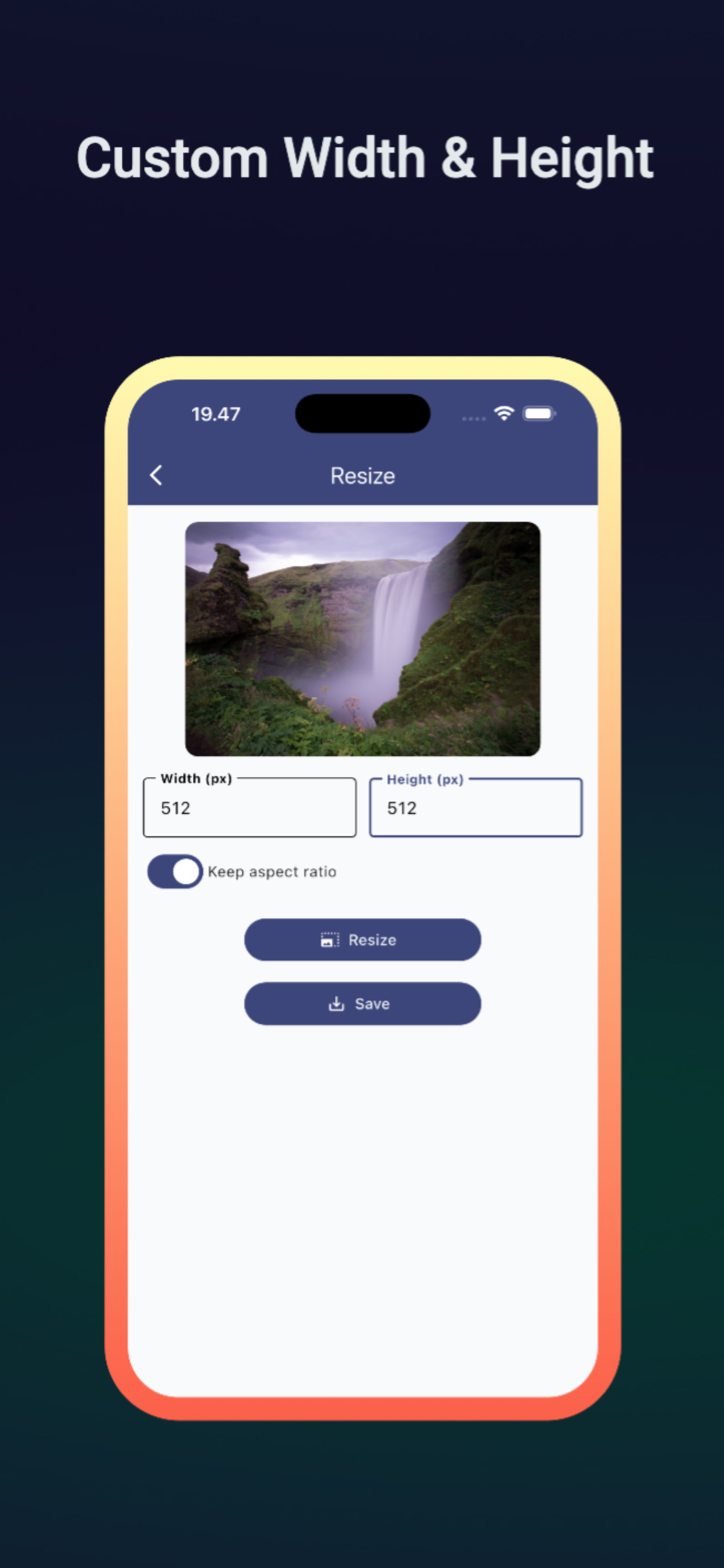 Image Resize Photo Editor