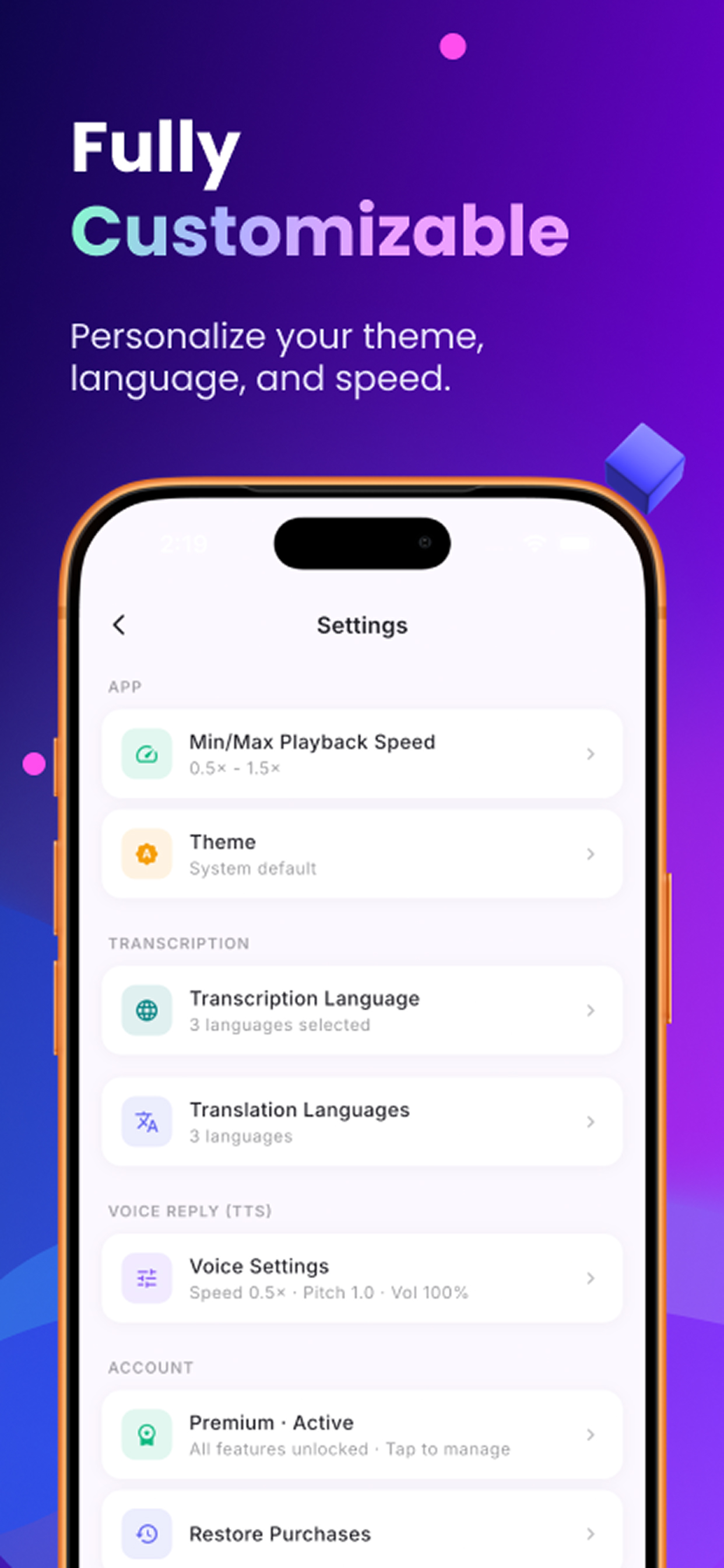 Transcriber for Voice Notes screenshot 12
