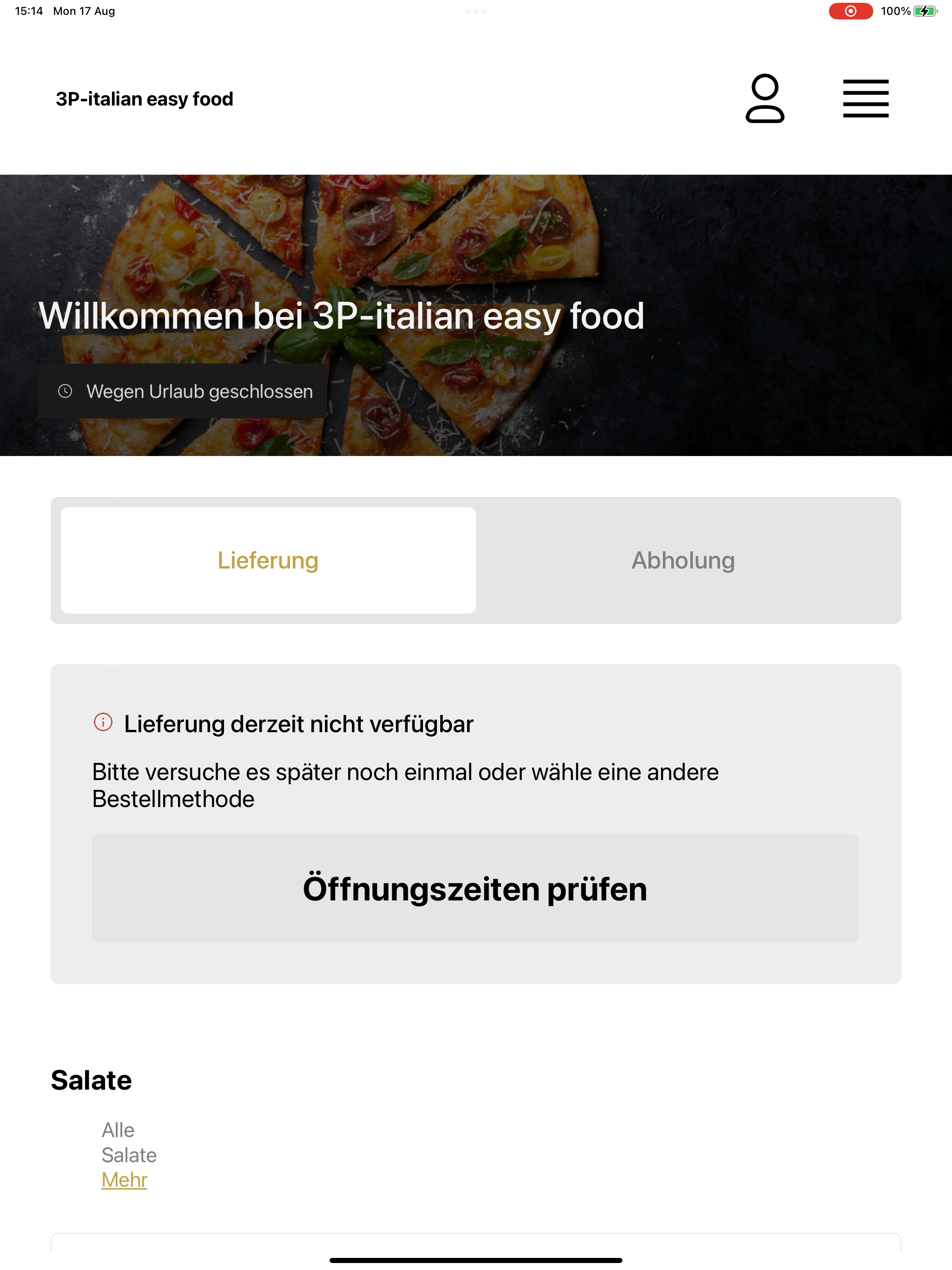 3P-italian easy food screenshot 9