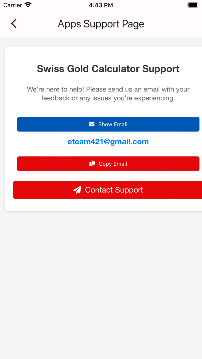 Swiss Gold Price Calculator