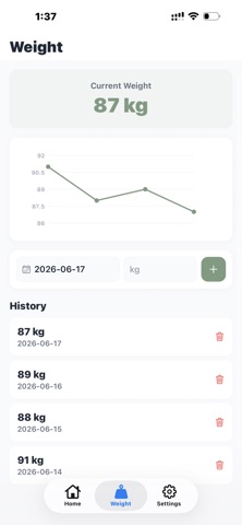 Rplenish Meal Tracker screenshot