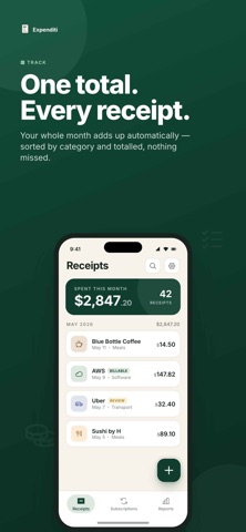 Expenditi Expense Manager iPhone screenshot