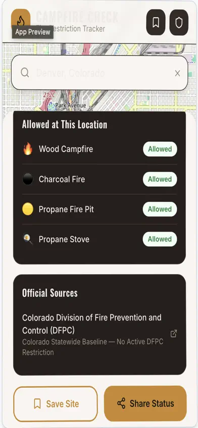 Campfire Check screenshot 1
