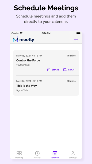 Meetly - Video Meetings Screenshot