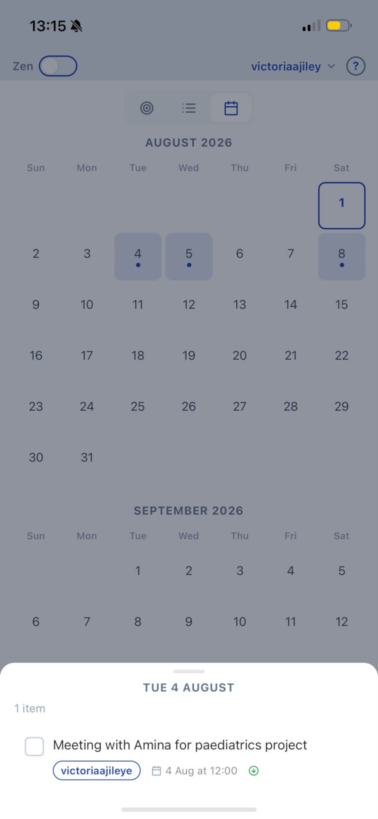 QZen - Tasks, Events & Notes screenshot 4