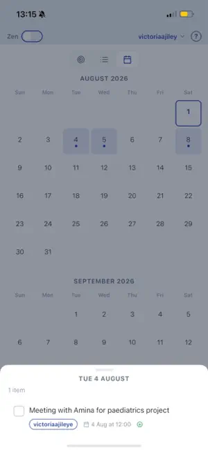 QZen - Tasks, Events & Notes screenshot 4