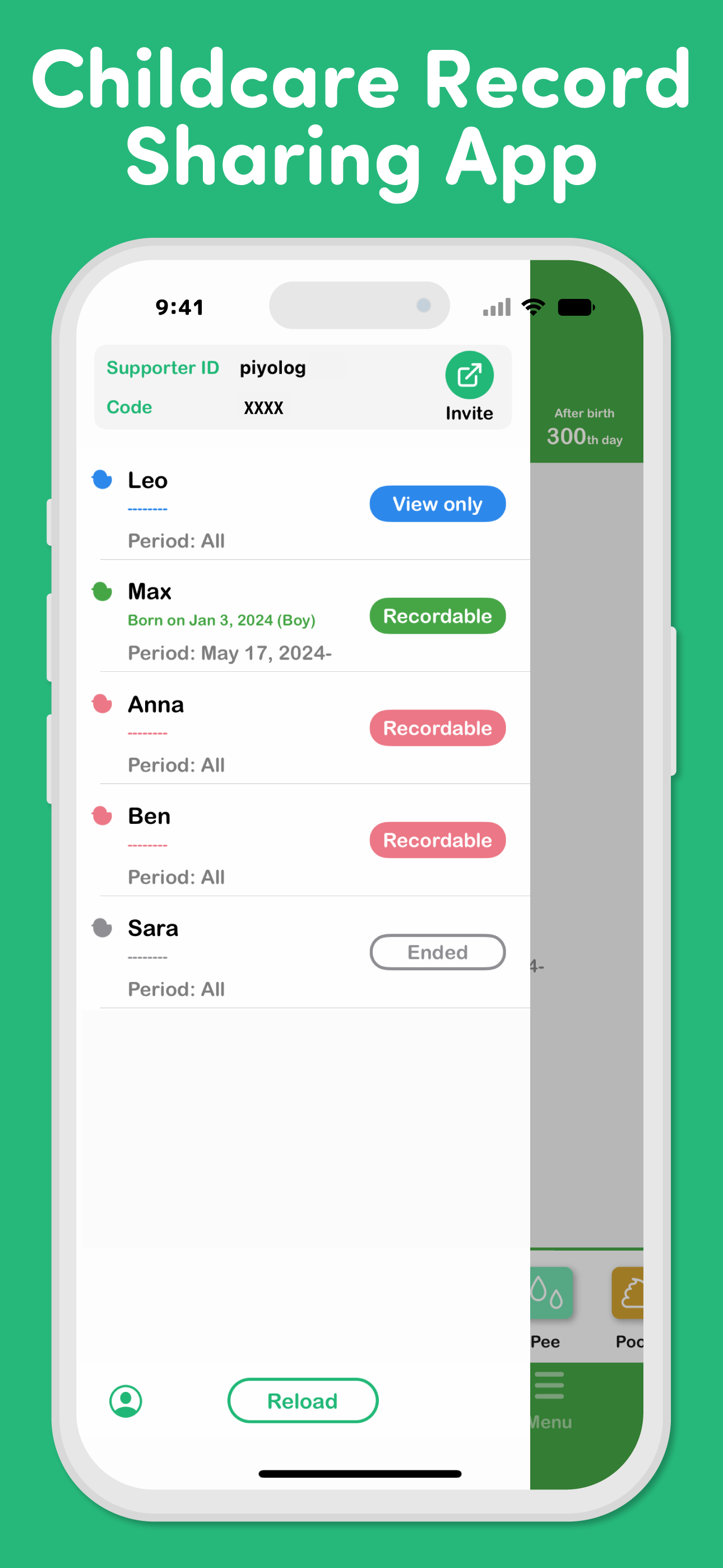 PiyoSup, PiyoLog for Supporter