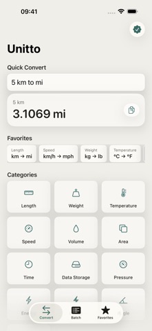 Unitto iPhone screenshot