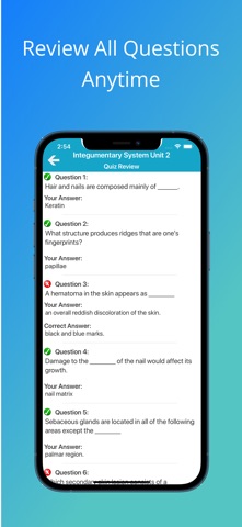 Integumentary System Quizzes Screenshot 4 of 9
