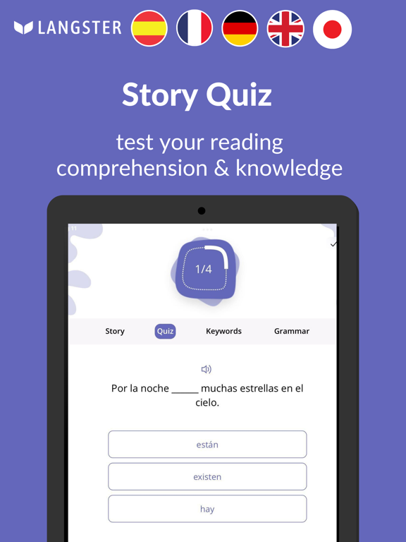 Readle: Learn Languages Daily iPad screenshot 4 - Education app