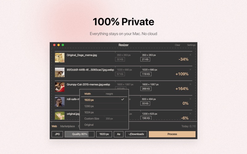 Resizer: Image Converter screenshot