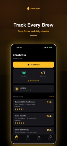 zerobrew: Coffee Brew Log Screenshot 1 of 6