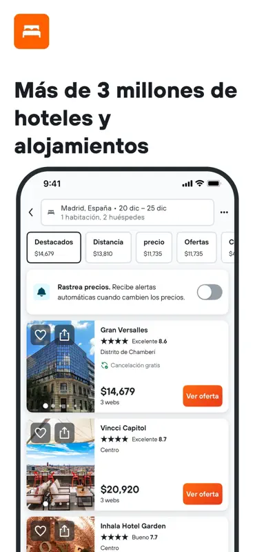 KAYAK: Vuelos, Hoteles, Autos screenshot 3 of 8